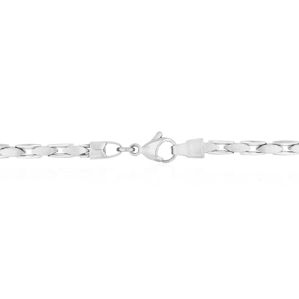 Polished &amp; Brushed Flat Anchor Chain in Stainless Steel, 24" – Image 3 of 3