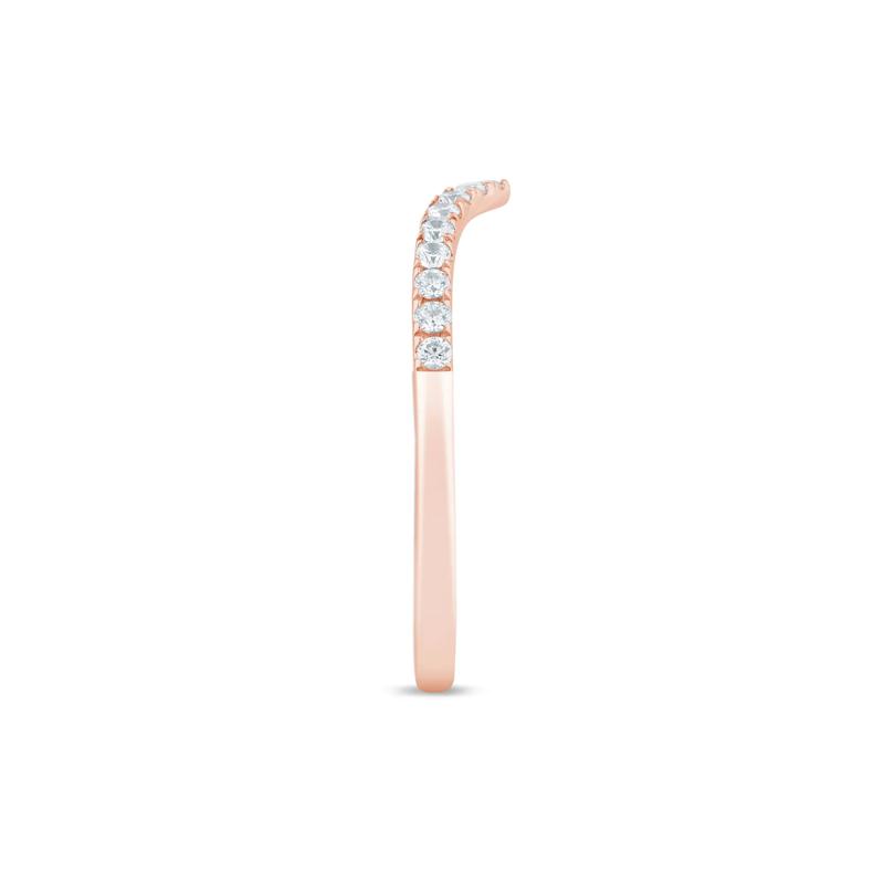 Diamond Contour Band in 14K Rose Gold &#40;1/5 ct. tw.&#41; – Image 3 of 3