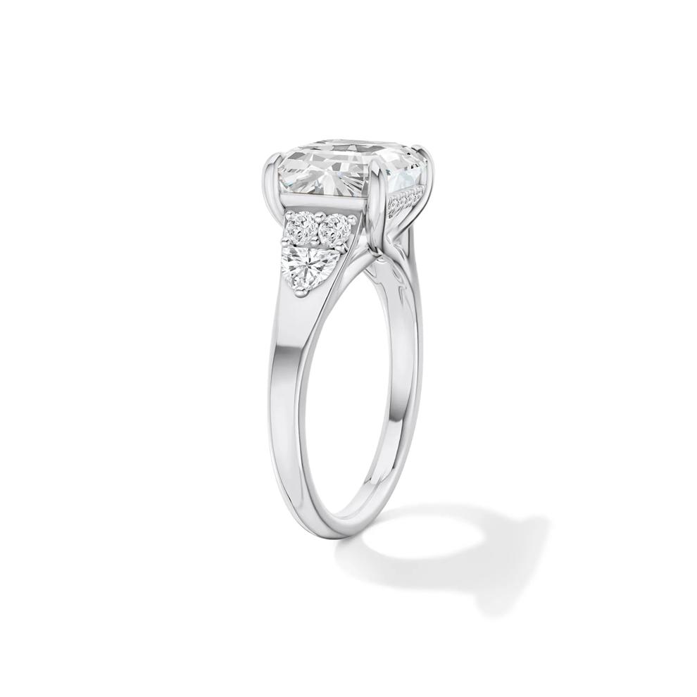 Wilma Lab Grown Diamond Asscher-Cut Center Engagement Ring in 14K White Gold (4 1/2 ct. tw.) – Image 3 of 4