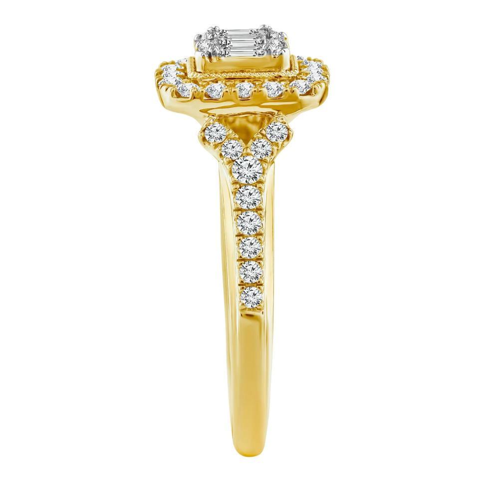 Diamond Composite Engagement Ring in 14K Yellow Gold (5/8 ct. tw.) – Image 3 of 3