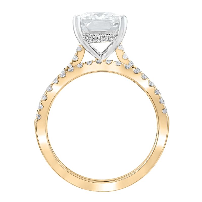 Lab Grown Diamond Wedding Set in 14K Yellow Gold (3 &frac12; ct. tw.) – Image 2 of 6