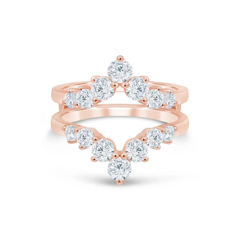 Lab Grown Diamond Contour Ring Enhancer in 14K Rose Gold &#40;1 1/2 ct. tw.&#41; – Image 1 of 3