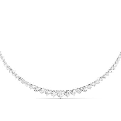 Lab Grown Diamond Riviera Necklace in 14K White Gold (15 ct. tw.)