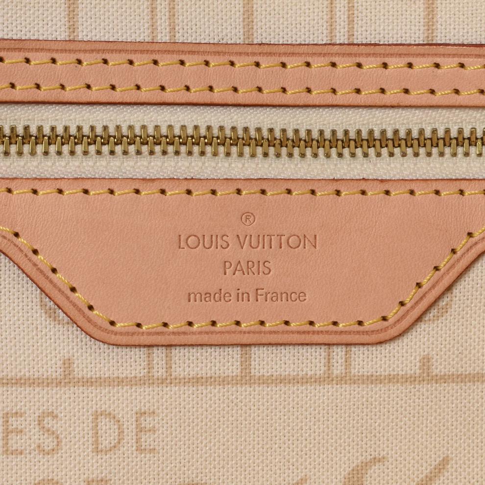 Pre-Owned Louis Vuitton Neverfull PM Damier Azur Tote – Image 5 of 8