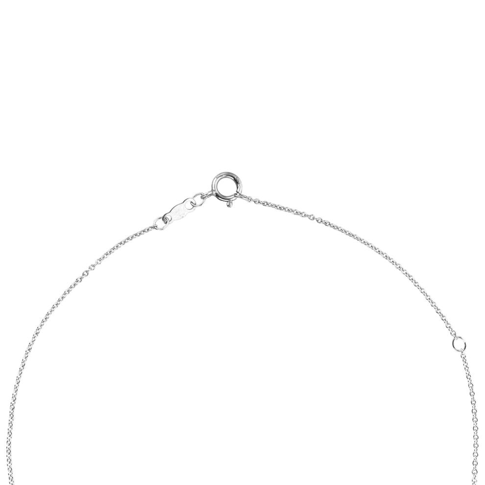 Blue Sapphire &amp; Diamond Cross Pendant in Sterling Silver (1/5 ct. tw.) – Image 2 of 4