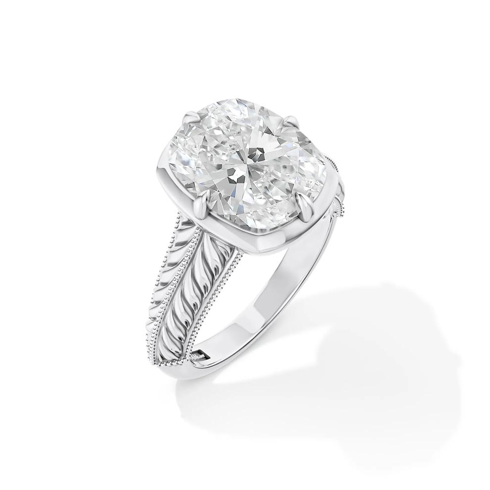 Lana Lab Grown Diamond Elongated Cushion-Cut Solitaire Engagement Ring in Platinum (5 ct.) – Image 4 of 4