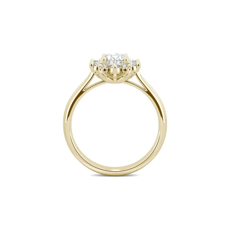Moissanite Oval Ring in 14K Yellow Gold – Image 2 of 6