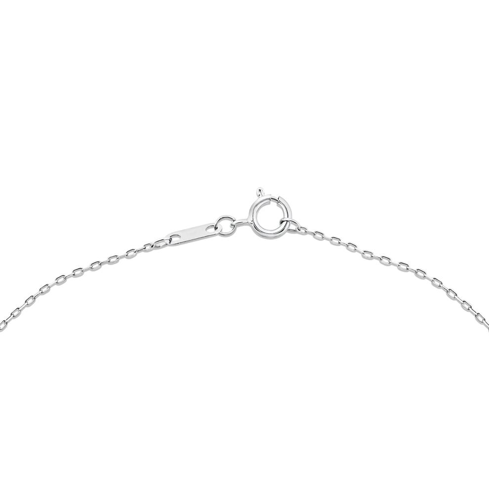 Lab Grown Diamond Seven-Stone Cluster Pendant Necklace in 10K White Gold (1/2 ct. tw.) – Image 2 of 4