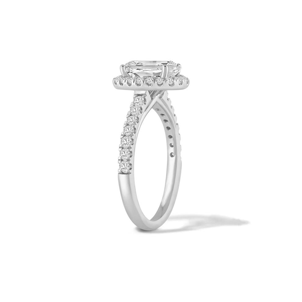 Lab Grown Diamond Oval Halo Engagement Ring in 14K White Gold (2 1/2 ct. tw.) – Image 3 of 4