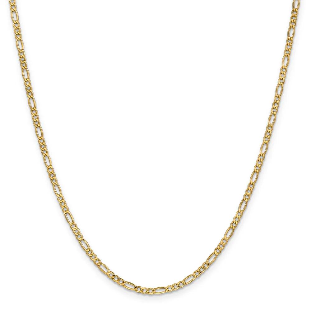 Figaro Chain in 14K Yellow Gold, 20