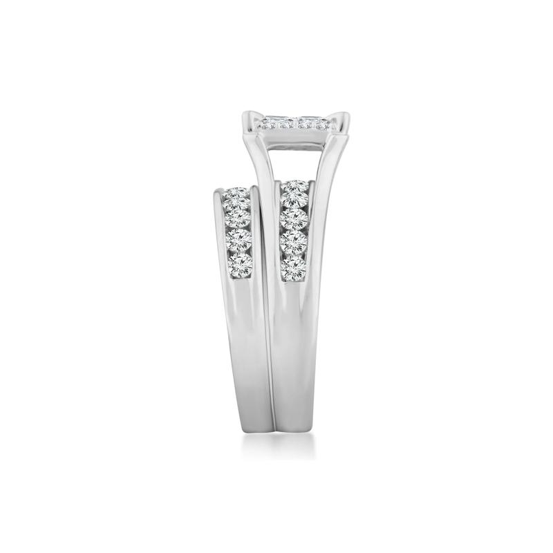 Composite Diamond Engagement Set in 14K White Gold &#40;2 ct. tw.&#41; – Image 3 of 3