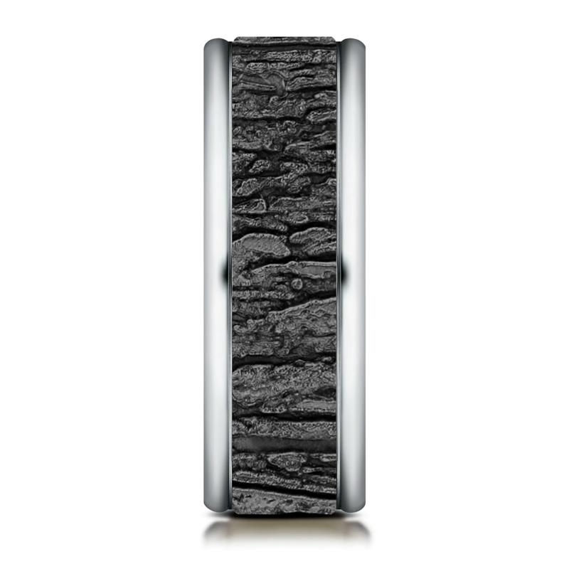 Men&rsquo;s Hazel Bark Wedding Band in Tantalum – Image 3 of 3