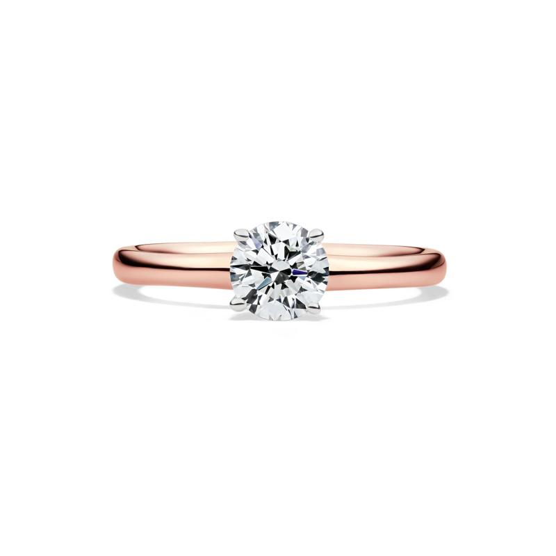 Diamond Round Brilliant Cut Solitaire Engagement Ring in 14K Rose Gold &#40;3/4 ct.&#41; – Image 1 of 5