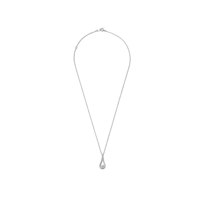 Lab Grown Diamond Drop Pendant in 14K White Gold &#40;3/8 ct. tw.&#41; – Image 2 of 4
