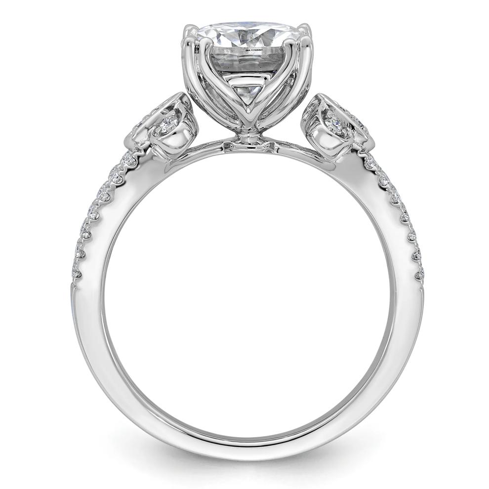 Lab-Created Moissanite Ornate Ring in 10K White Gold (2 1/4 ct. dew) – Image 2 of 3