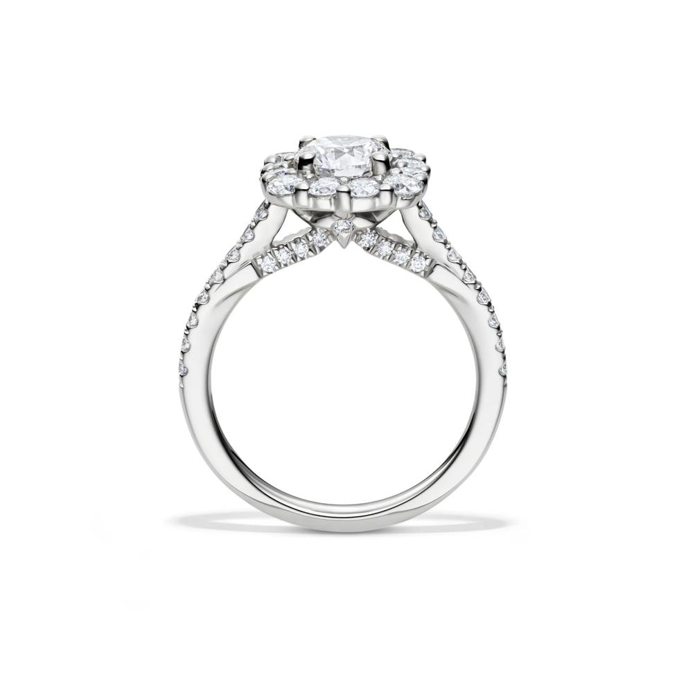 Esme Round Lab Grown Diamond Engagement Ring in Platinum (2 ct. tw.)  – Image 2 of 5