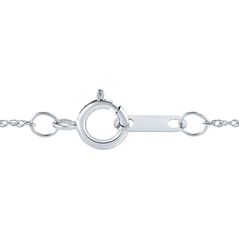 Lab Grown Diamond Heart Pendant in 10K White Gold &#40;1/5 ct. tw.&#41; – Image 3 of 3