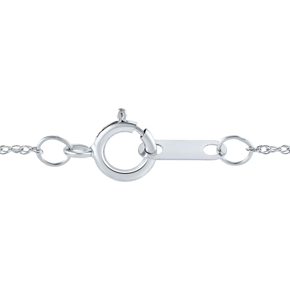 Lab Grown Diamond Heart Pendant in 10K White Gold (1/5 ct. tw.) – Image 3 of 3