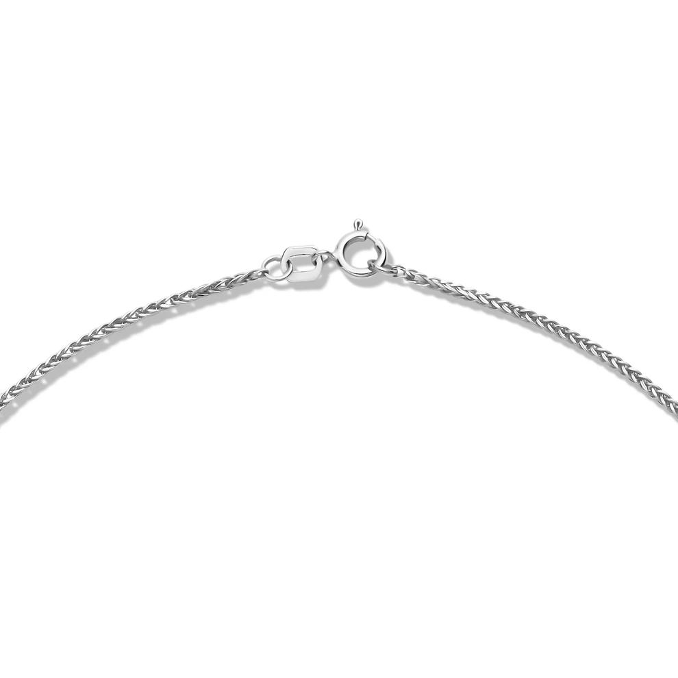 Square Wheat Chain in 14K White Gold, 18" – Image 3 of 5