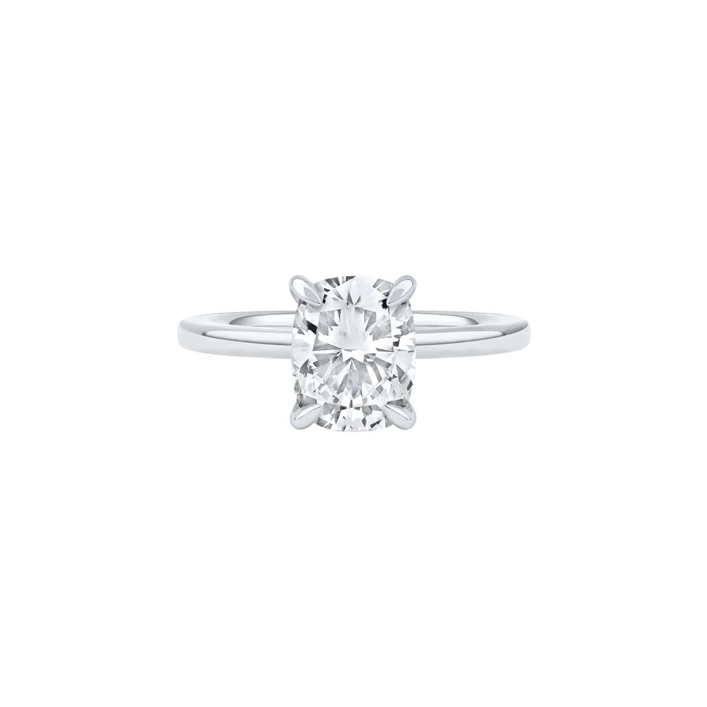 Sutton Lab Grown Diamond  Elongated Cushion-Cut Engagement Ring in 14K White Gold (2 1/7 ct. tw.)  – Image 1 of 4