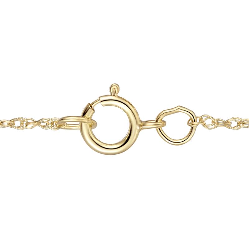 Amethyst and Diamond Pendant in 10K Yellow Gold &#40;1/5 ct. tw.&#41; – Image 3 of 3