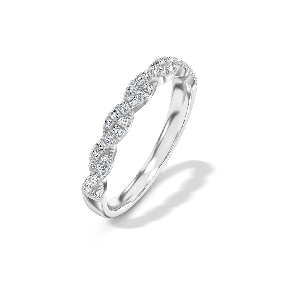 Lab Grown Diamond Twist Band in 10K White Gold (1/3 ct. tw.) – Image 4 of 5