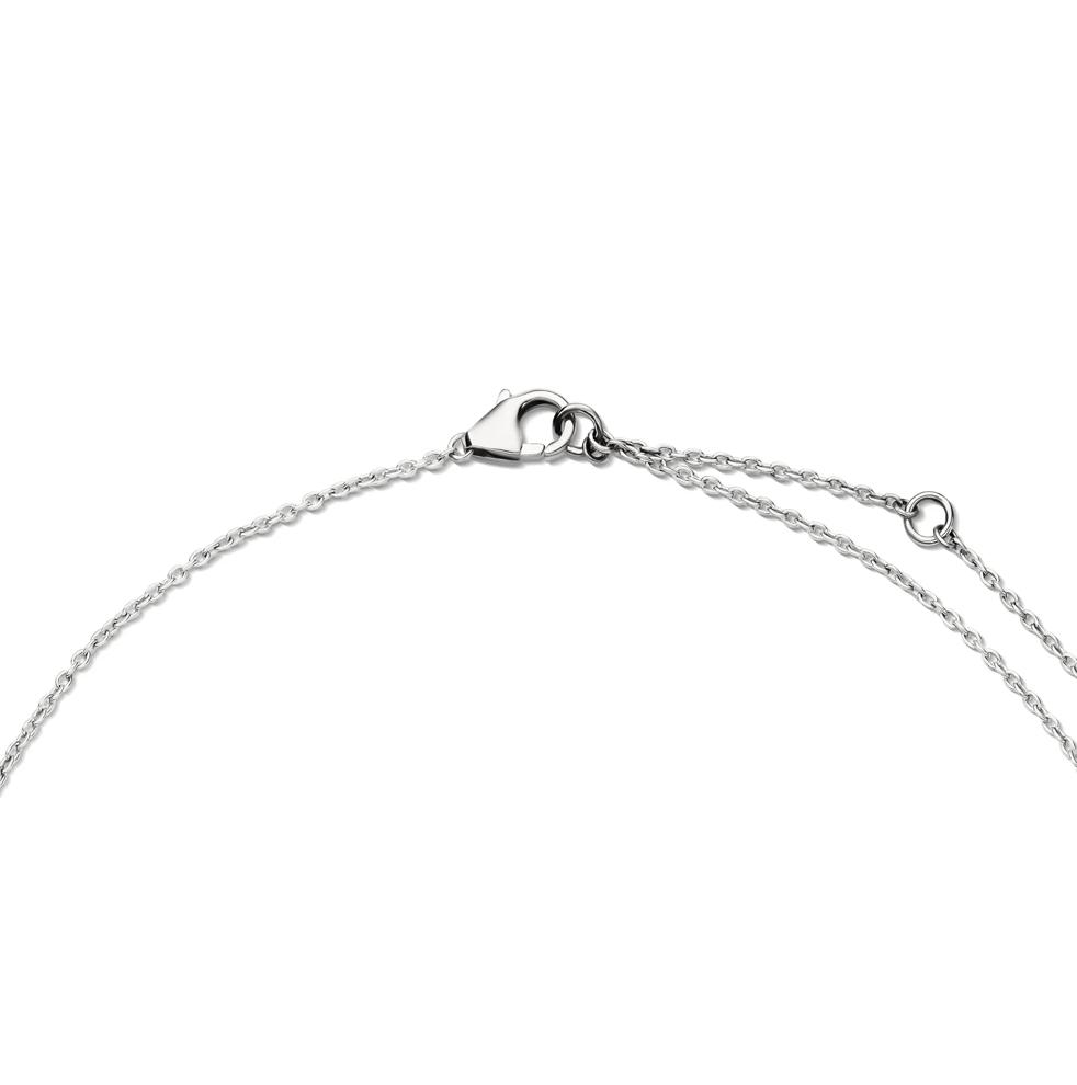 Lab Grown Diamond Five-Stone Ladder Pendant Necklace in Sterling Silver (1/4 ct. tw.) – Image 2 of 4