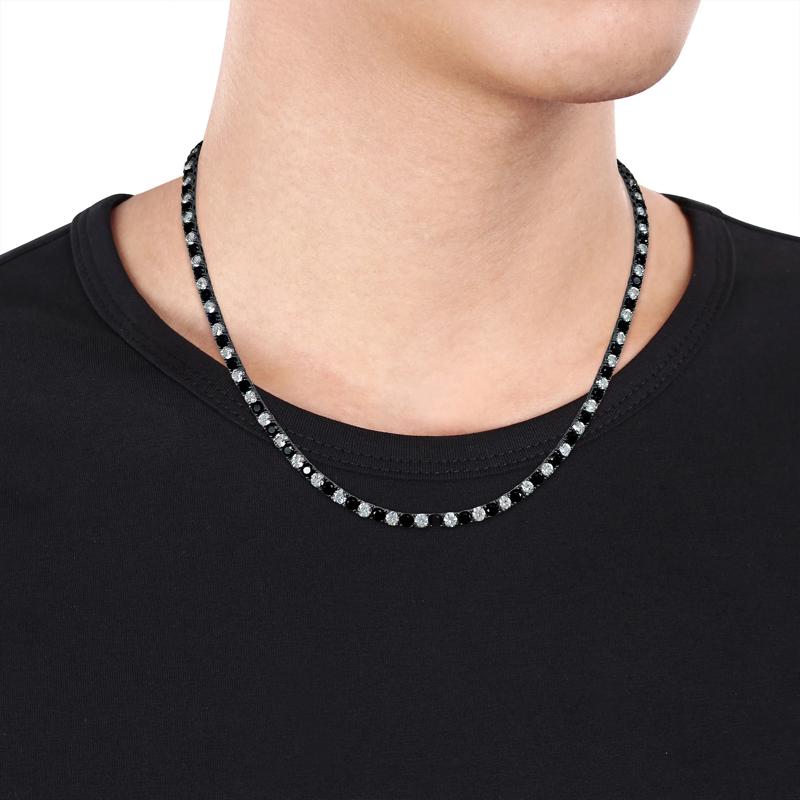 Lab-Created Sapphire Tennis Necklace