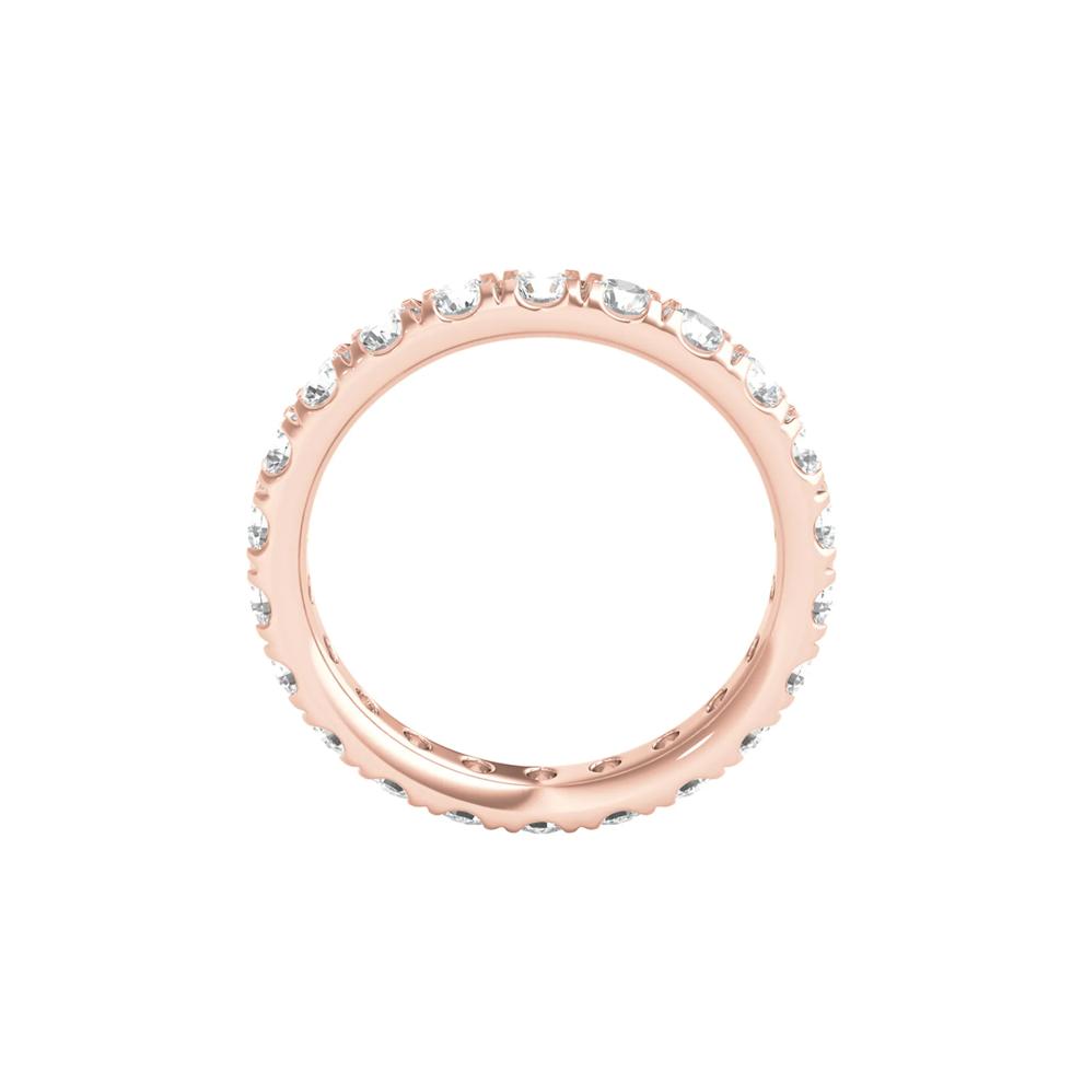 Diamond Wedding Band with Eternity Setting in 14K Rose Gold (2 ct. tw.) – Image 2 of 3