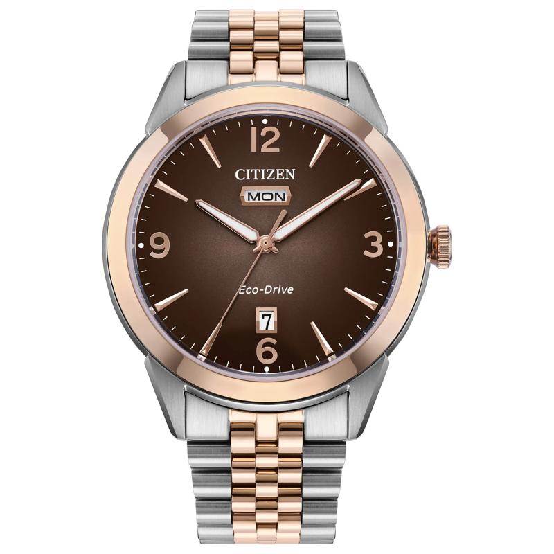 Men&#39;s Rolan Watch in Rose and Silver-Tone Stainless Steel, 41MM – Image 1 of 3