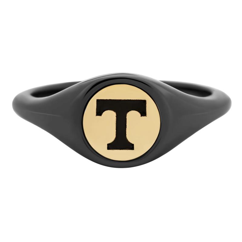 University of Tennessee Signet Ring in 14K Yellow Gold and Zirconium – Image 1 of 3