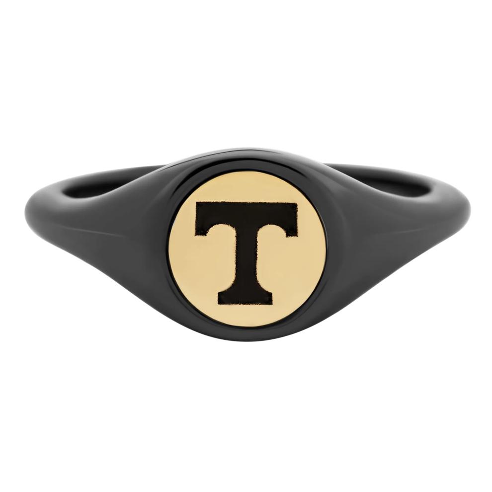 University of Tennessee Signet Ring in 14K Yellow Gold and Zirconium – Image 1 of 3