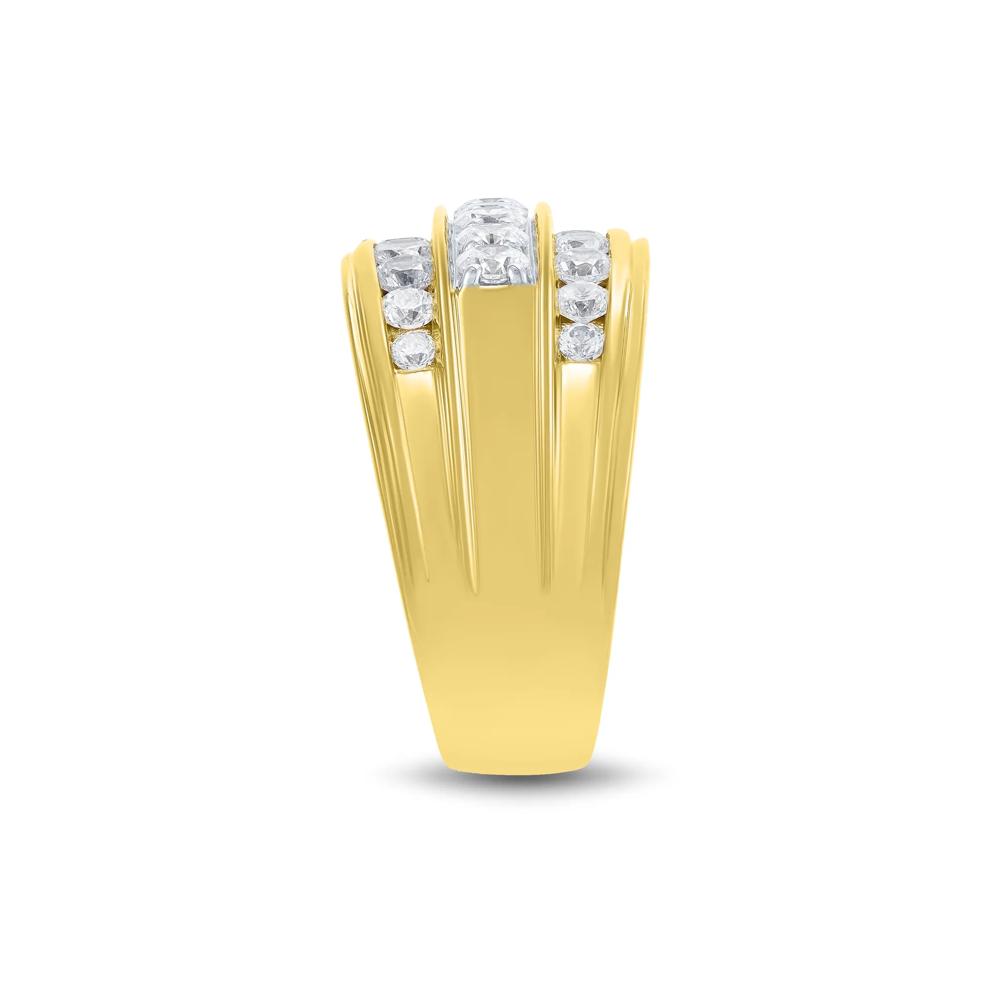 Lab Grown Men's Diamond Band in 10K White Gold (1 1/2 ct. tw.) – Image 3 of 3