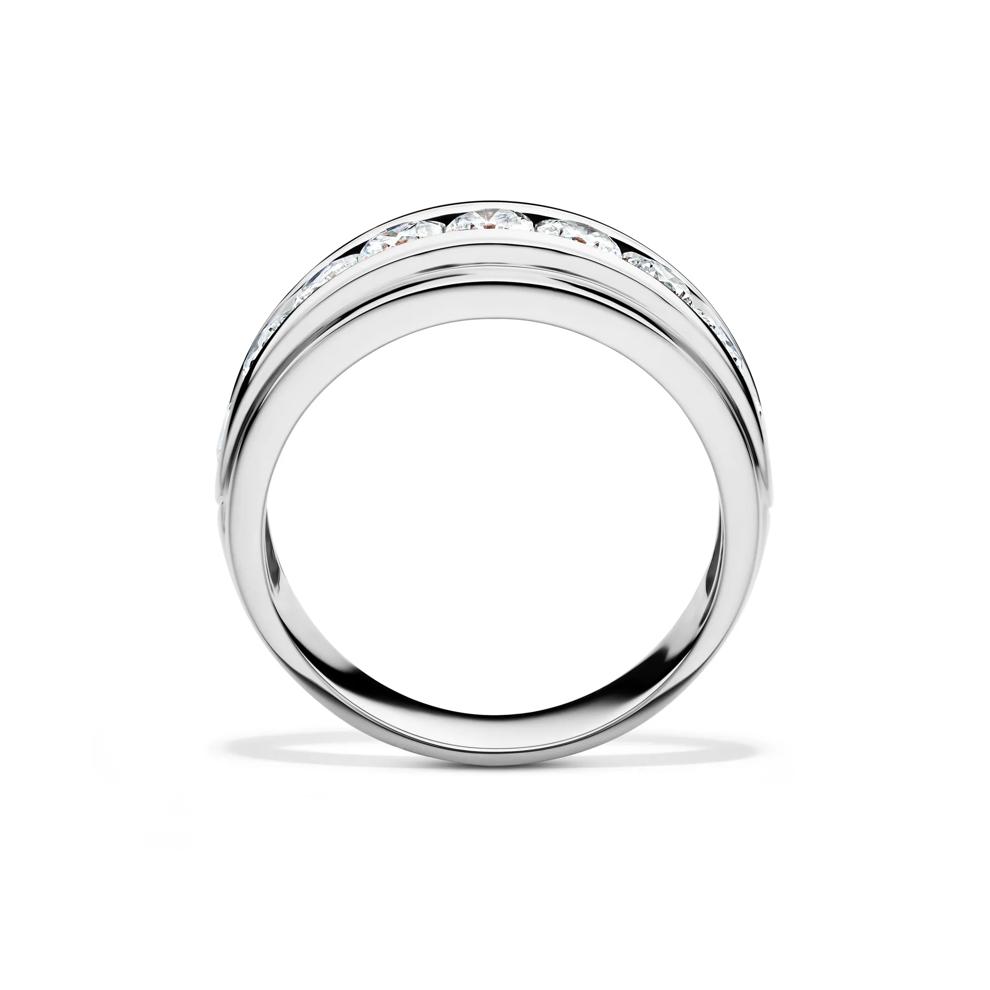 Men's Lab Grown Diamond Wedding Band in 10K White Gold (2 ct. tw.) – Image 2 of 4