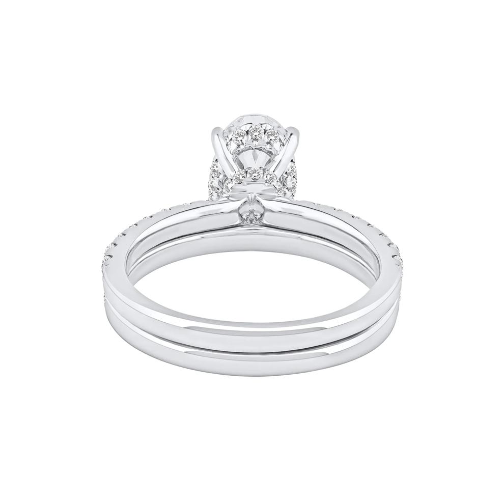 Charlotte Lab Grown Diamond Oval-Shaped Engagement Ring Set in 14K White Gold (2 3/4 ct. tw.) – Image 4 of 5