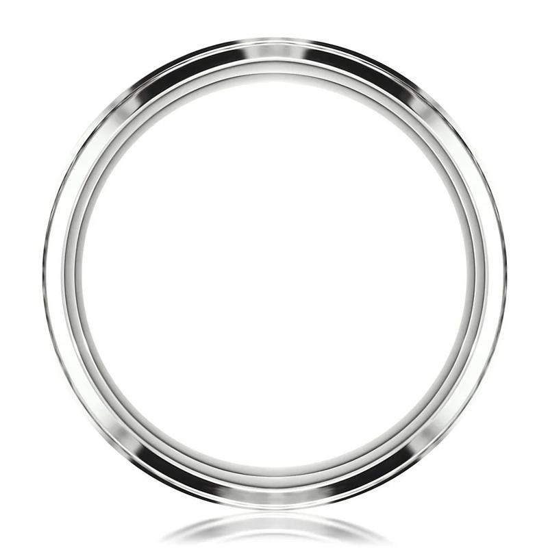 Men&#39;s Carbon Fiber Inlay Band in White Cobalt, 9MM – Image 2 of 3