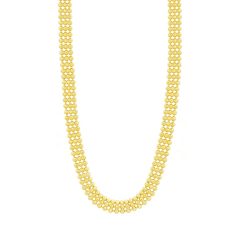 Multi-Row Bead Necklace in Vermeil – Image 1 of 3