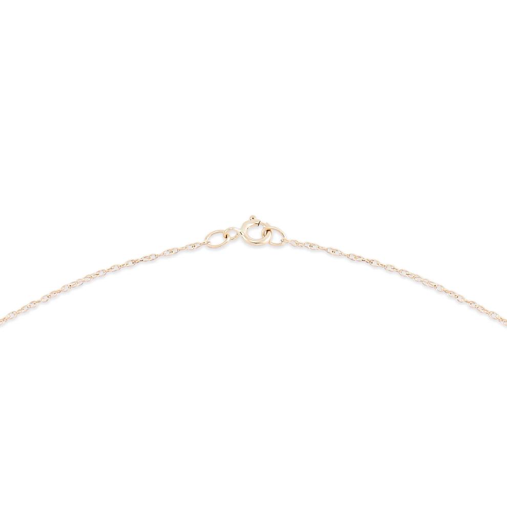 Diamond &amp; Freshwater Cultured Pearl Pendant Necklace in 10K Yellow Gold (1/4 ct. tw.) – Image 4 of 4