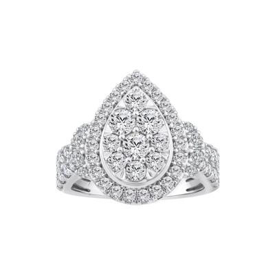 Diamond Composite Engagement Ring in 10K White Gold (2 ct. tw.)