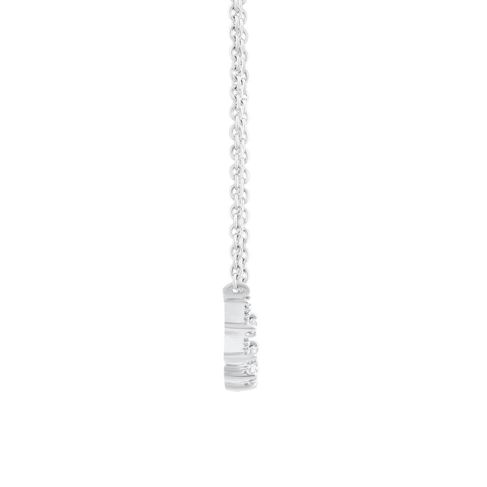 Diamond Curved Bar Station Necklace in 14K White Gold (1/4 ct. tw.) – Image 2 of 3
