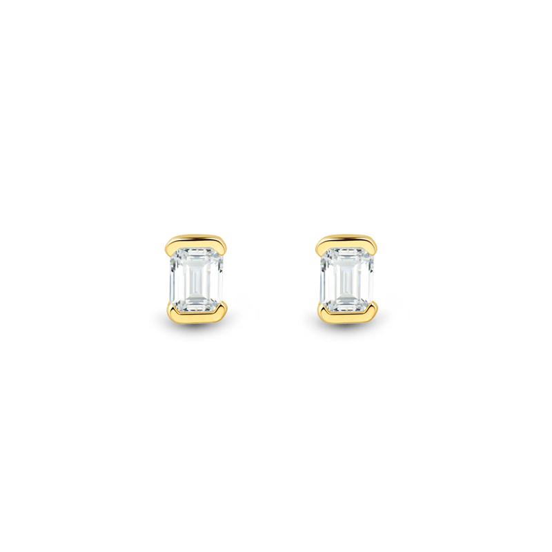 Lab Grown Diamond Emerald-Cut Earring and Pendant Boxed Set in Vermeil &#40;1/2 ct. tw.&#41; – Image 8 of 8
