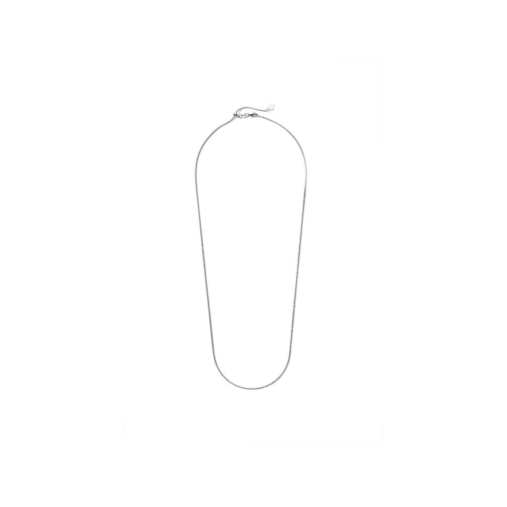 Adjustable Popcorn Chain in 14K White Gold, 22" – Image 2 of 5