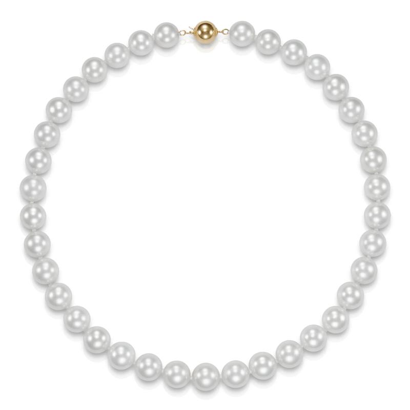 Freshwater Cultured Pearl Strand with Clasp of 14K Yellow Gold – Image 2 of 4
