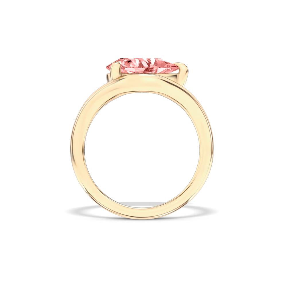 Pink Lab Grown Diamond Pear-Shaped Engagement Set in 14K Yellow Gold (2 5/8 ct. tw.) – Image 2 of 6