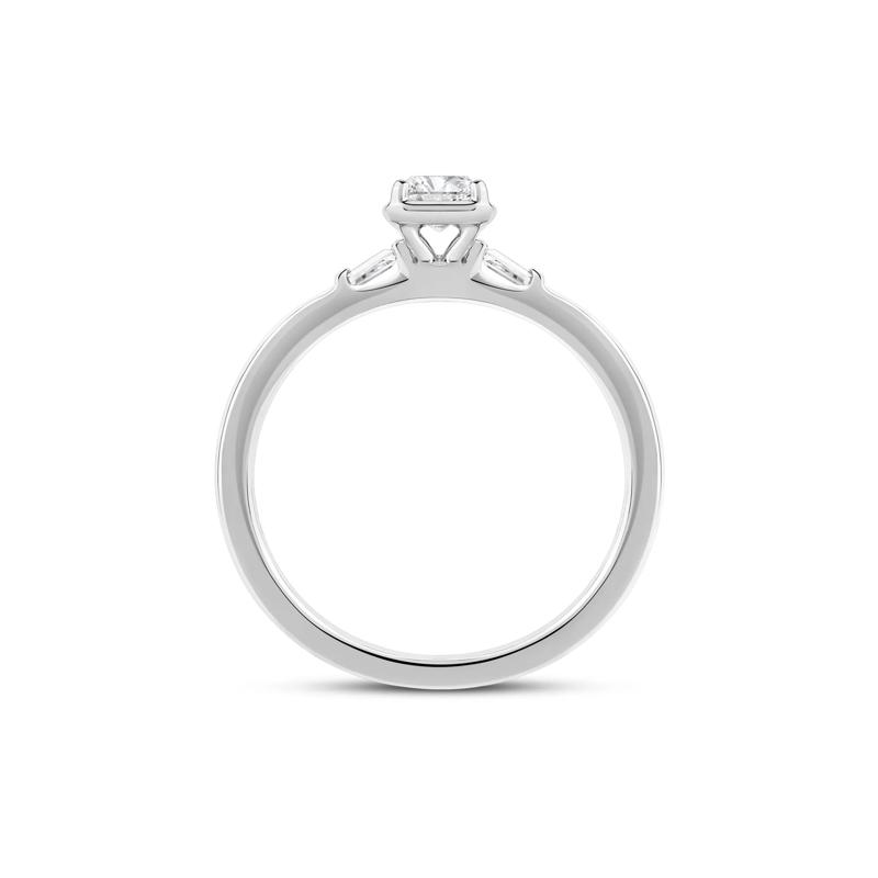 Radiant-Cut Diamond Engagement Ring in 14K White Gold &#40;1/2 ct. tw.&#41; – Image 2 of 4