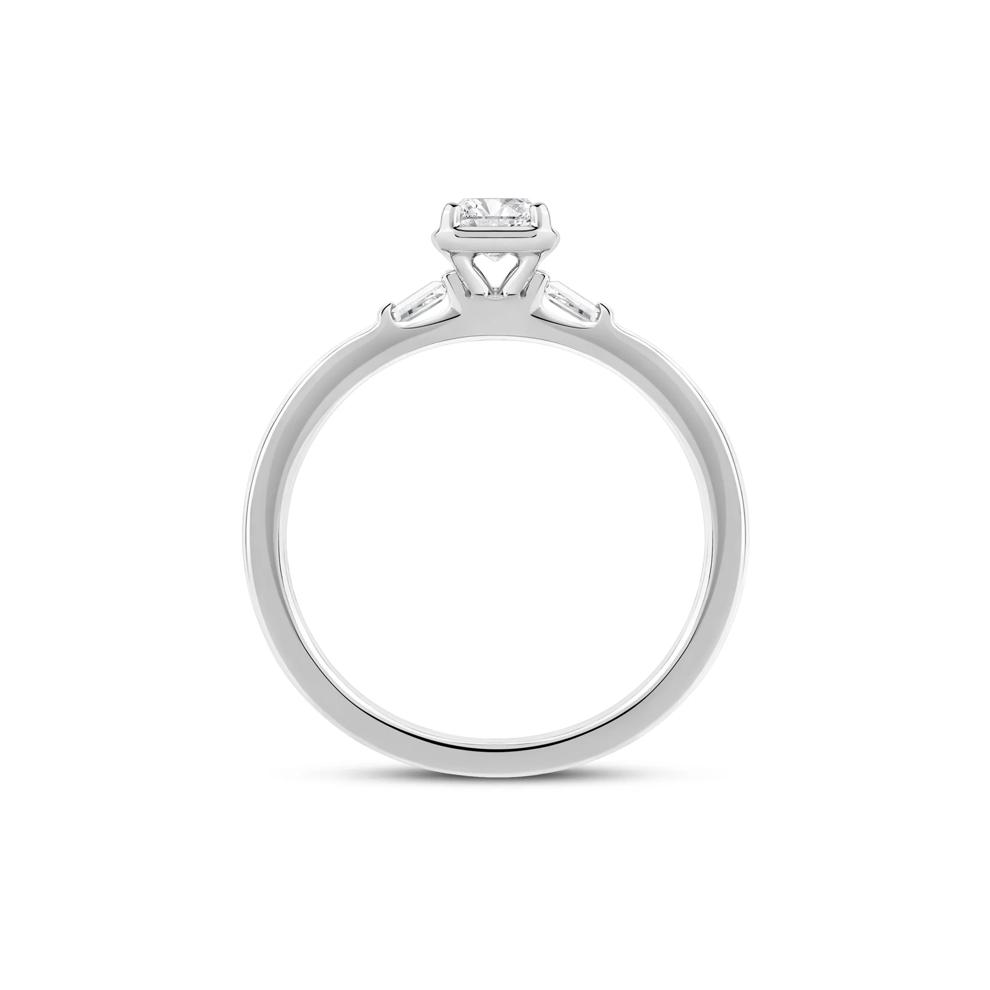 Radiant-Cut Diamond Engagement Ring in 14K White Gold (1/2 ct. tw.) – Image 2 of 4