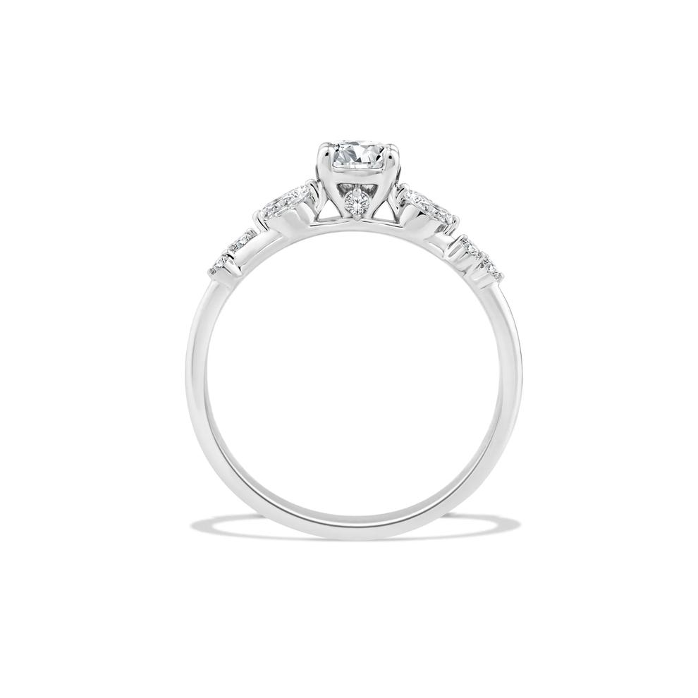 Diamond Round Center Engagement Ring in 10K White Gold (5/8 ct. tw.) – Image 2 of 4