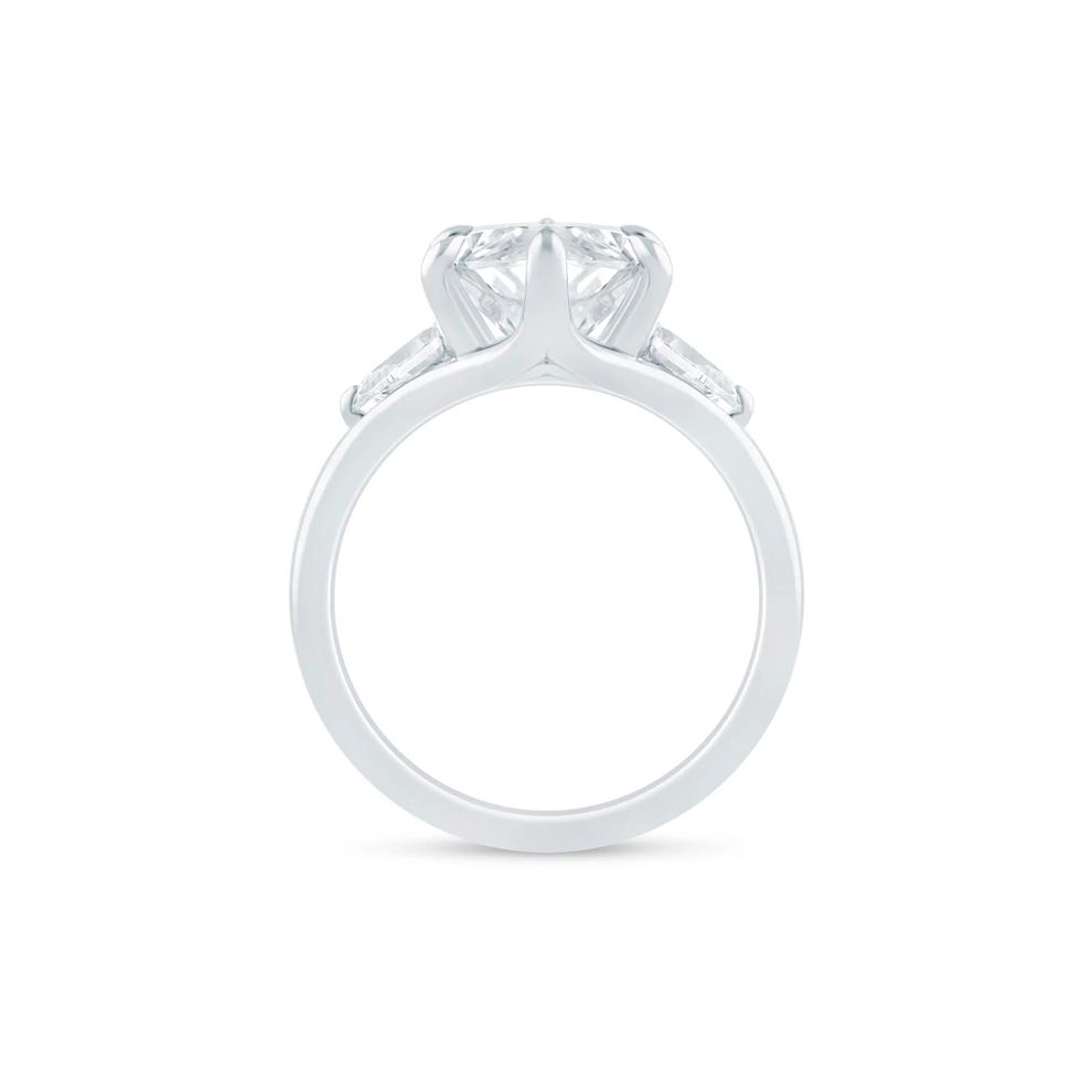 Eileen Lab Grown Diamond Engagement Ring in 14K White  &amp; Yellow Gold (5 1/2 ct. tw.) – Image 2 of 3