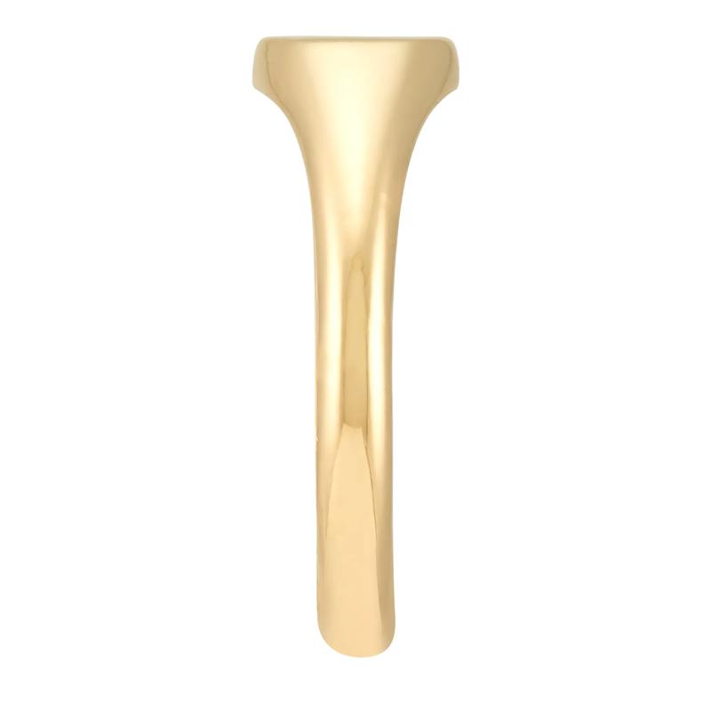 Polished Round Signet Ring in 14K Yellow Gold – Image 3 of 3