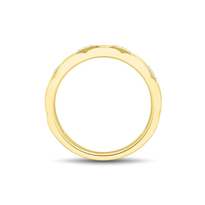 Men&rsquo;s Diamond Wedding Band in 10K Yellow Gold &#40;1/5 ct. tw.&#41;  – Image 2 of 3